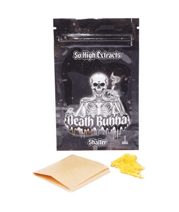 So High Extracts Premium Shatter –  Death Bubba – Indica