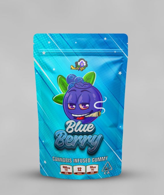 Sky High Edibles – Blueberry Gummy 600mg THC