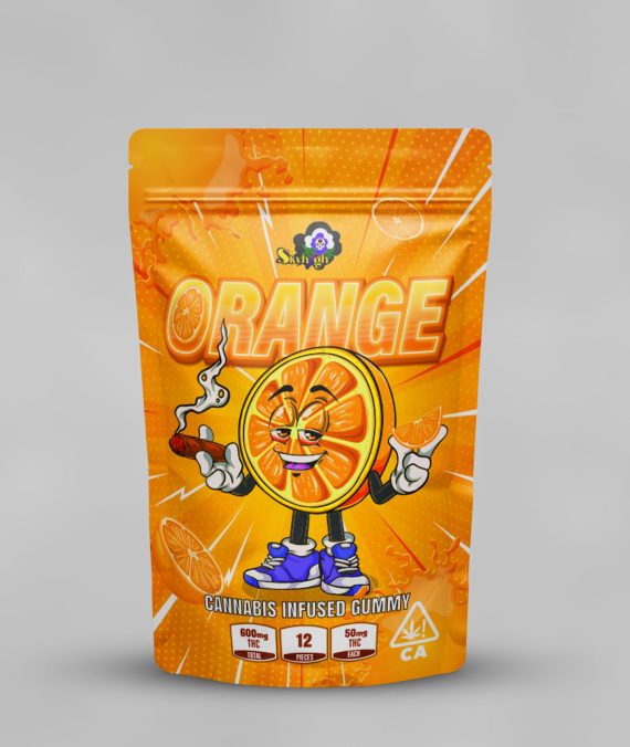 Sky High Edibles – Orange Gummy 600MG THC