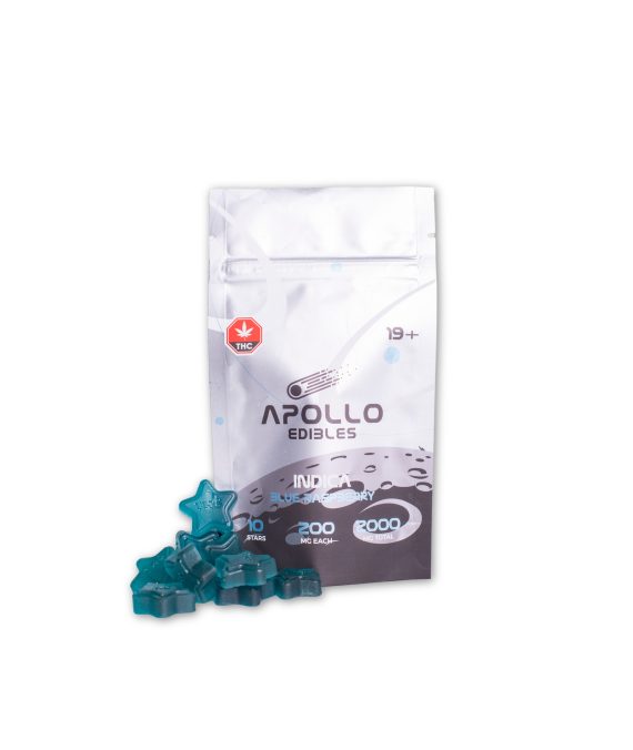 Apollo Edibles – Blue Raspberry Indica – 2000 mg