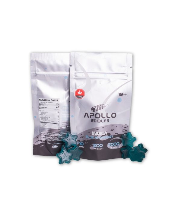 Apollo Edibles – Blue Raspberry Indica – 2000 mg