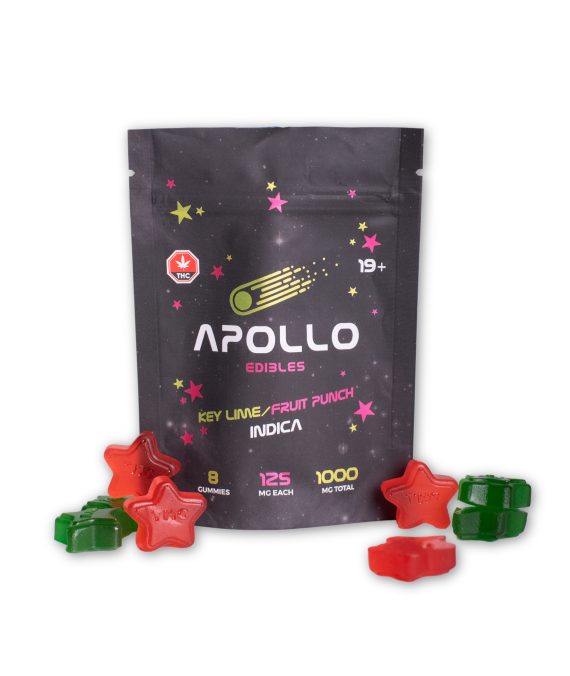 Apollo Edibles – Key Lime/Fruit Punch Indica – 1000 mg