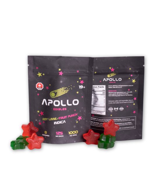 Apollo Edibles – Key Lime/Fruit Punch Indica – 1000 mg