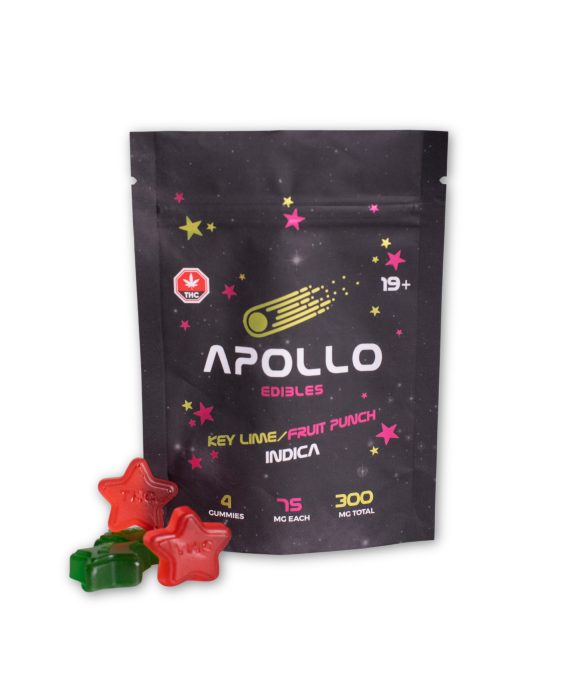 Apollo Edibles – Key Lime/Fruit Punch Indica – 300 mg