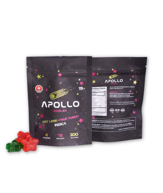 Apollo Edibles – Key Lime/Fruit Punch Indica – 300 mg