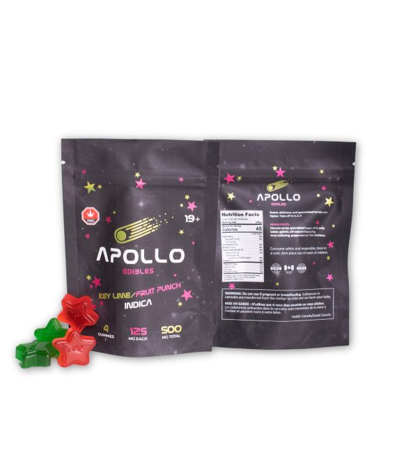 Apollo Edibles – Key Lime/Fruit Punch Indica – 500 mg