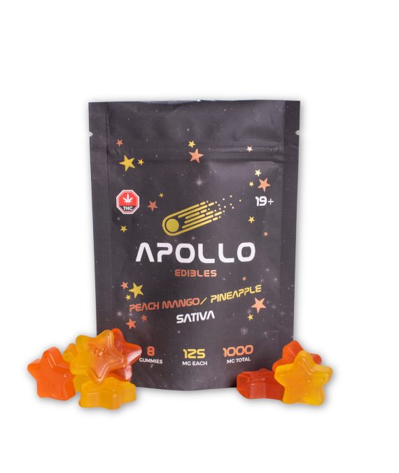 Apollo Edibles – Peachmango Pineapple Sativa – 1000 mg