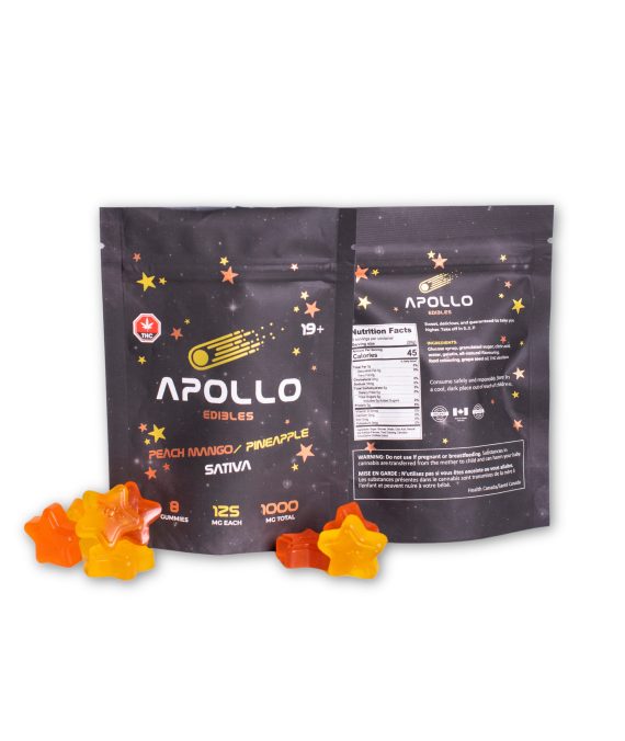 Apollo Edibles – Peachmango Pineapple Sativa – 1000 mg