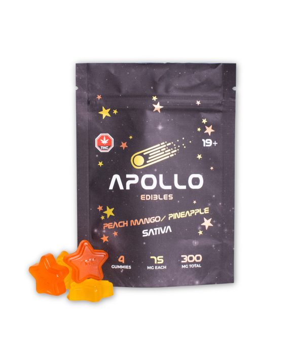 Apollo Edibles – Peachmango Pineapple Sativa – 300 mg