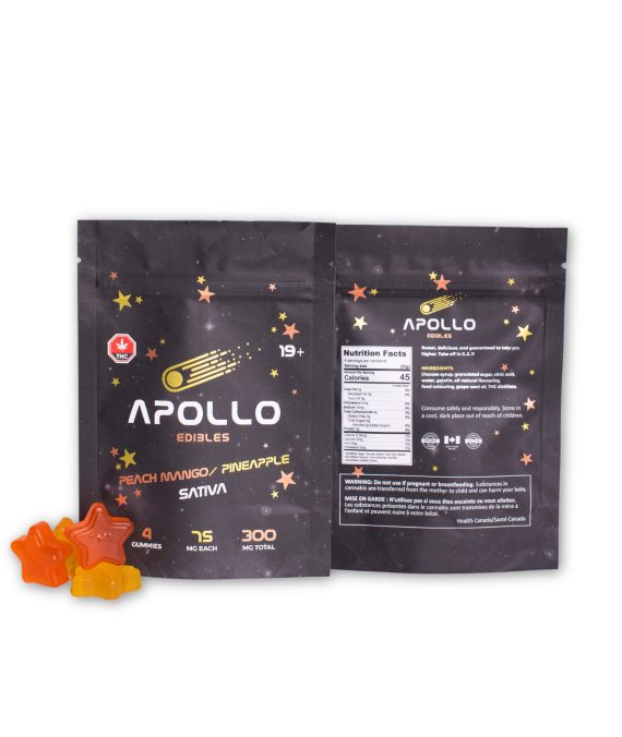 Apollo Edibles – Peachmango Pineapple Sativa – 300 mg