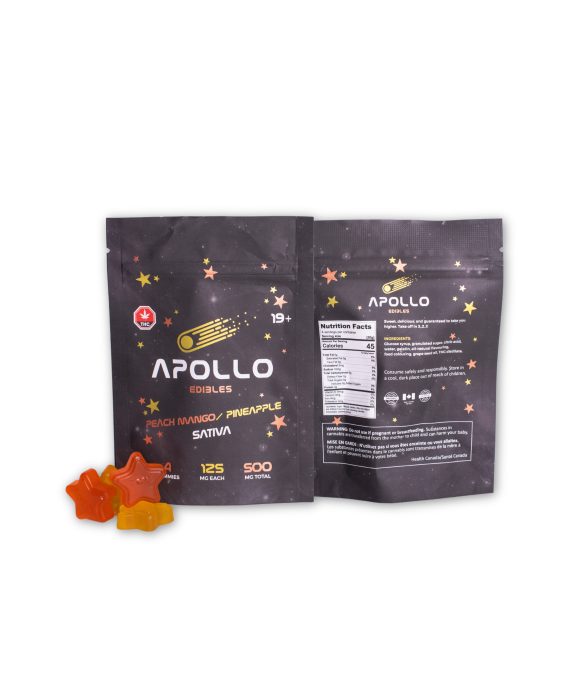 Apollo Edibles – Peachmango Pineapple Sativa – 500 mg