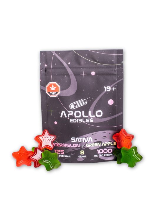 Apollo Edibles – Watermelon Green Apple Sativa – 1000 mg