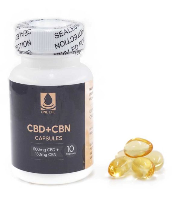 One Life Soft Gel Capsules – CBN Capsules 500mg CBD : 150mg CBN