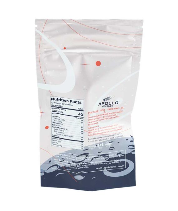 Apollo Edibles – Sour Peach – 3000 mg (Indica)