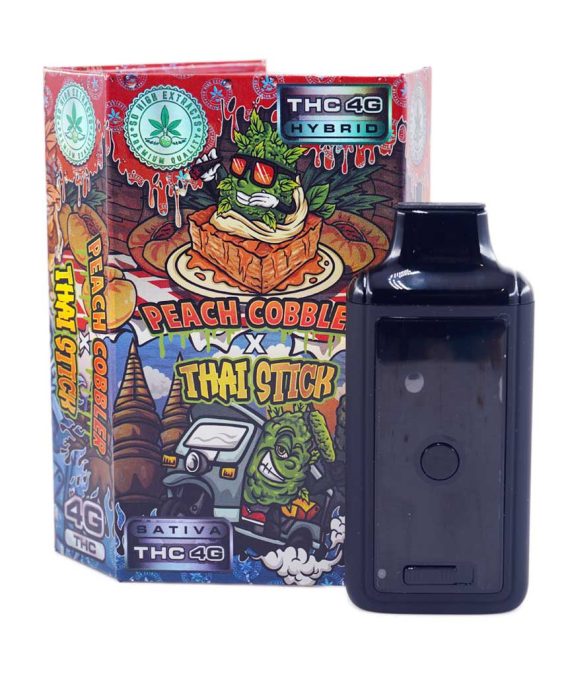 So High Extracts – Dual Chamber Pen – Peach Cobbler + Thai Stick (4 Grams + 4 Grams) Sativa
