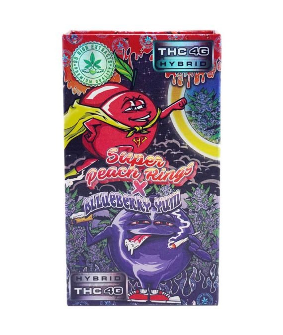 So High Extracts – Dual Chamber Pen – Super Peach Rings + Blueberry Yum (4 Grams + 4 Grams)
