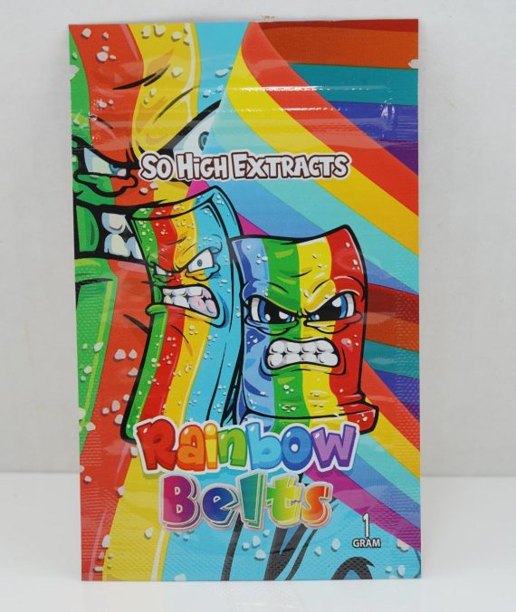 So High Extracts Premium Shatter – Rainbow Belts