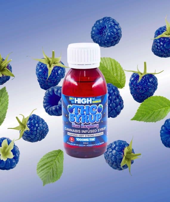 Sky High Syrup – Blue Raspberry 1000mg THC