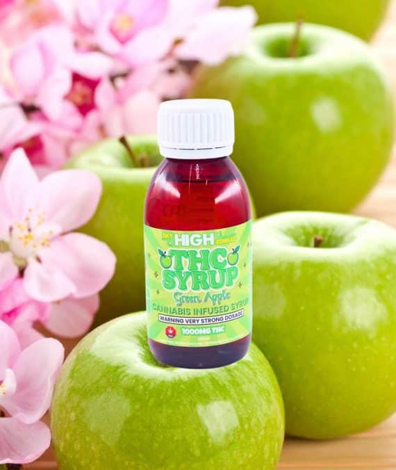 Sky High Syrup – Green Apple 1000mg THC