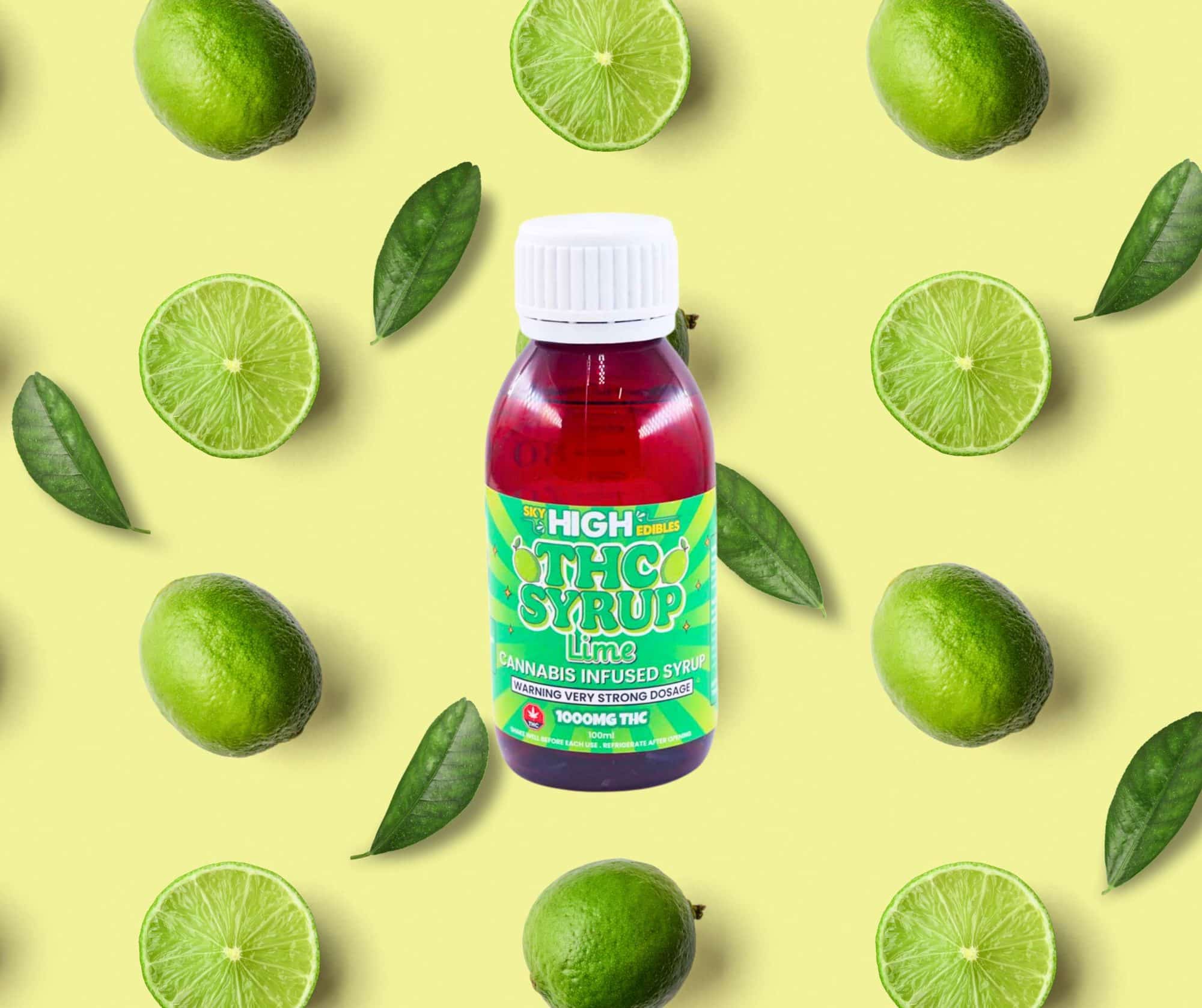 Sky High Syrup – Lime 1000mg THC