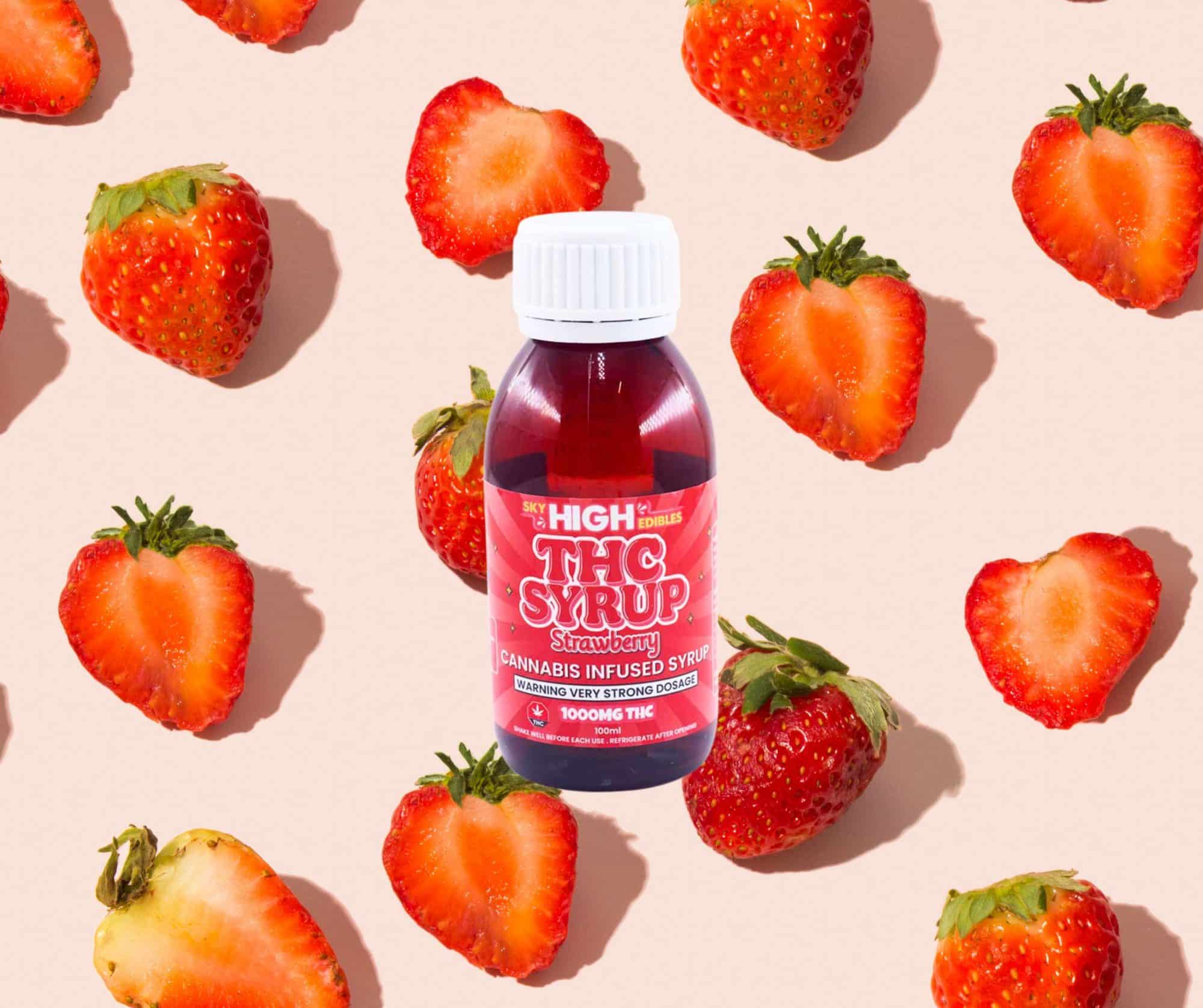 Sky High Syrup – Strawberry 1000mg THC